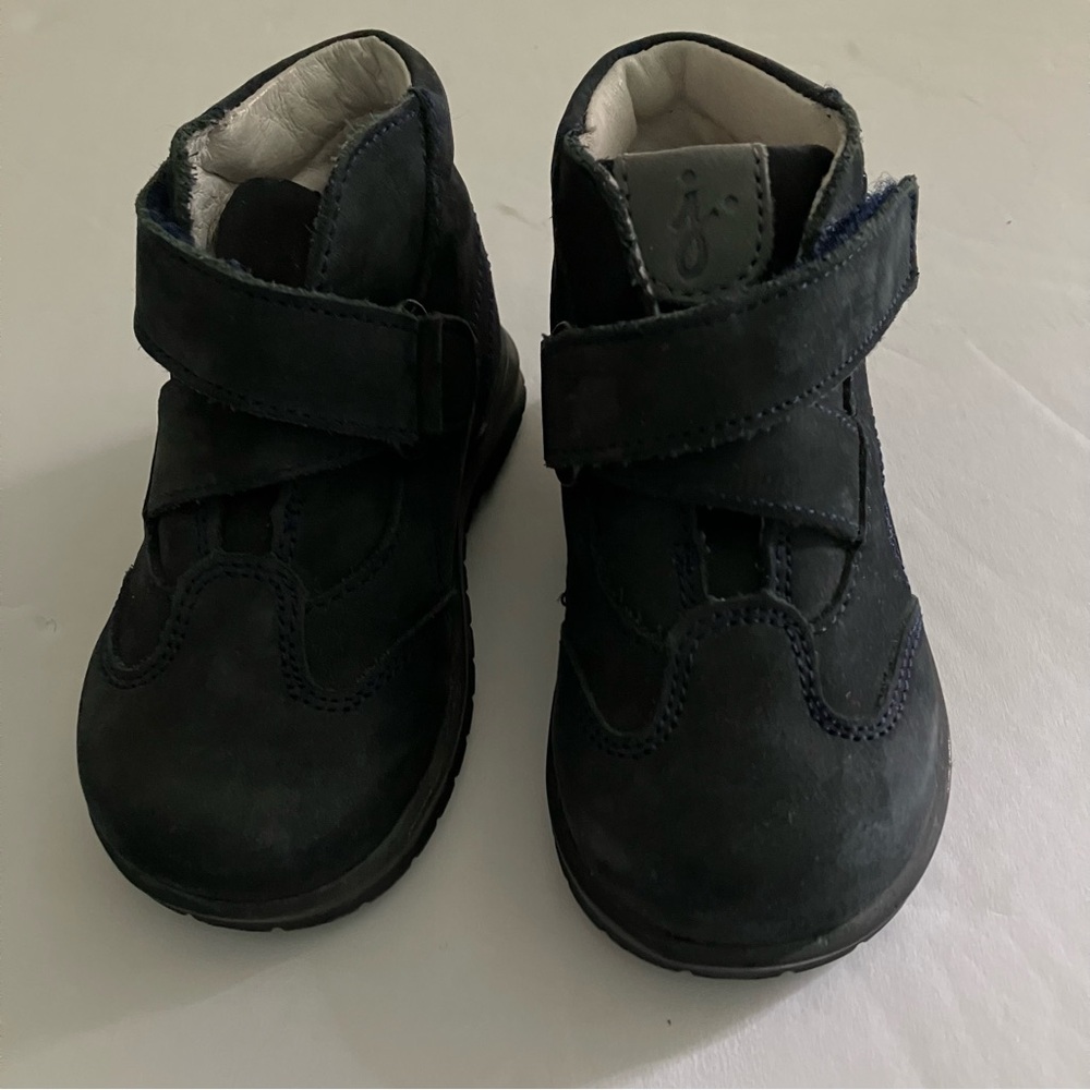 Jacadi Baby High-top Suede Booties Size (EU) 21 (12-18 Months) Colour Navy Blue
